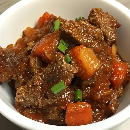 Slow Cooker Sweet and Sour Beef