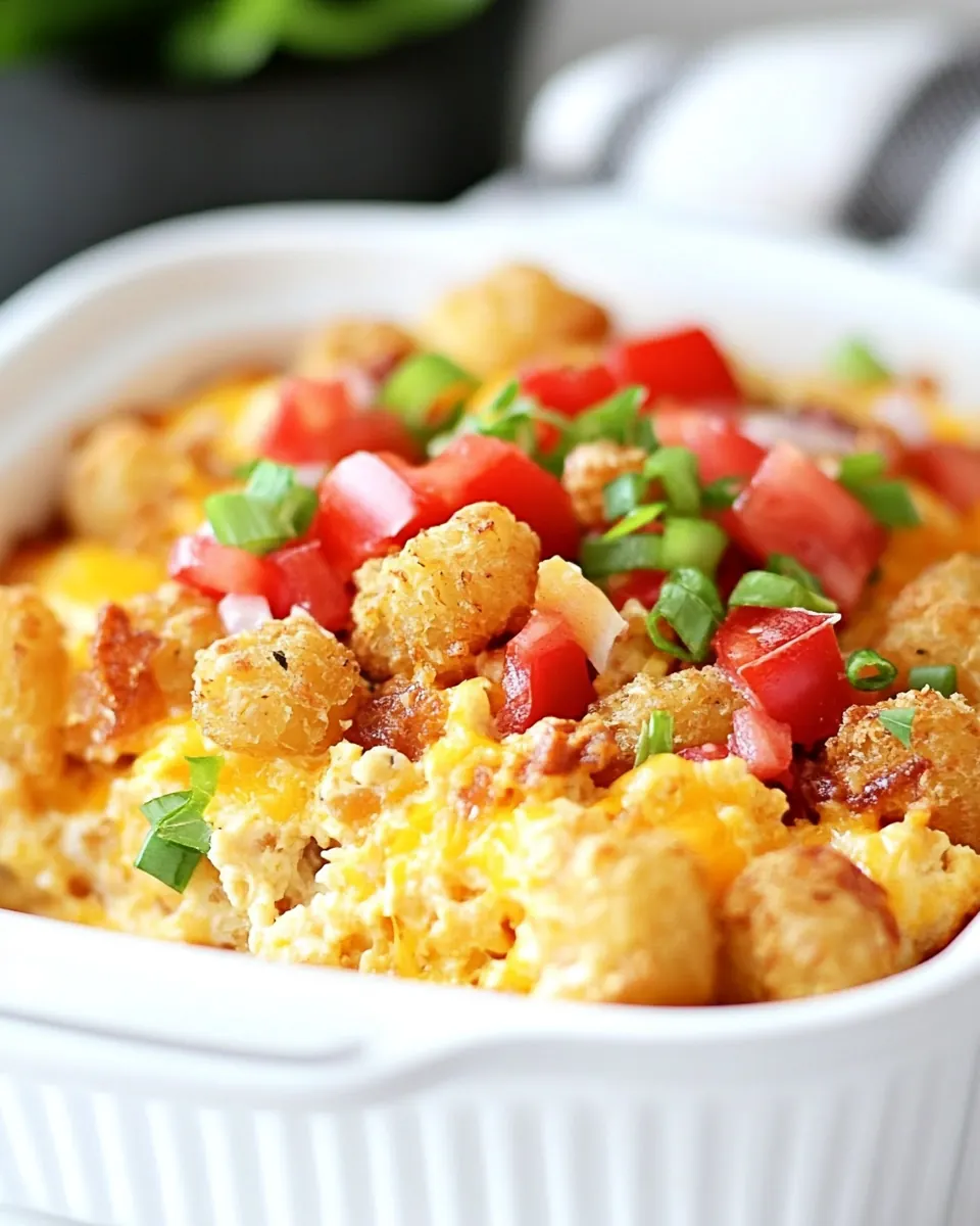 Slow Cooker Tater Tot Breakfast Casserole