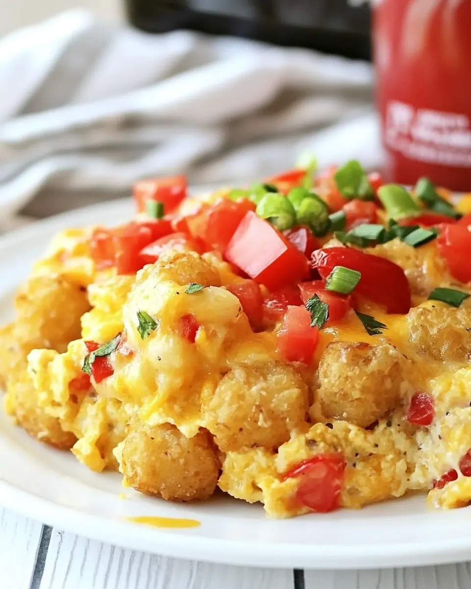 Slow Cooker Tater Tot Breakfast Casserole