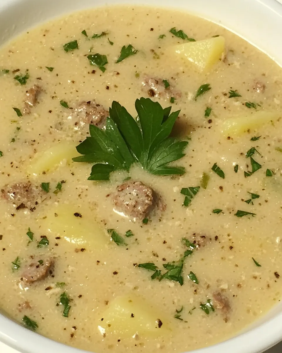 Slow Cooker Turkey Sausage and Potato Soup