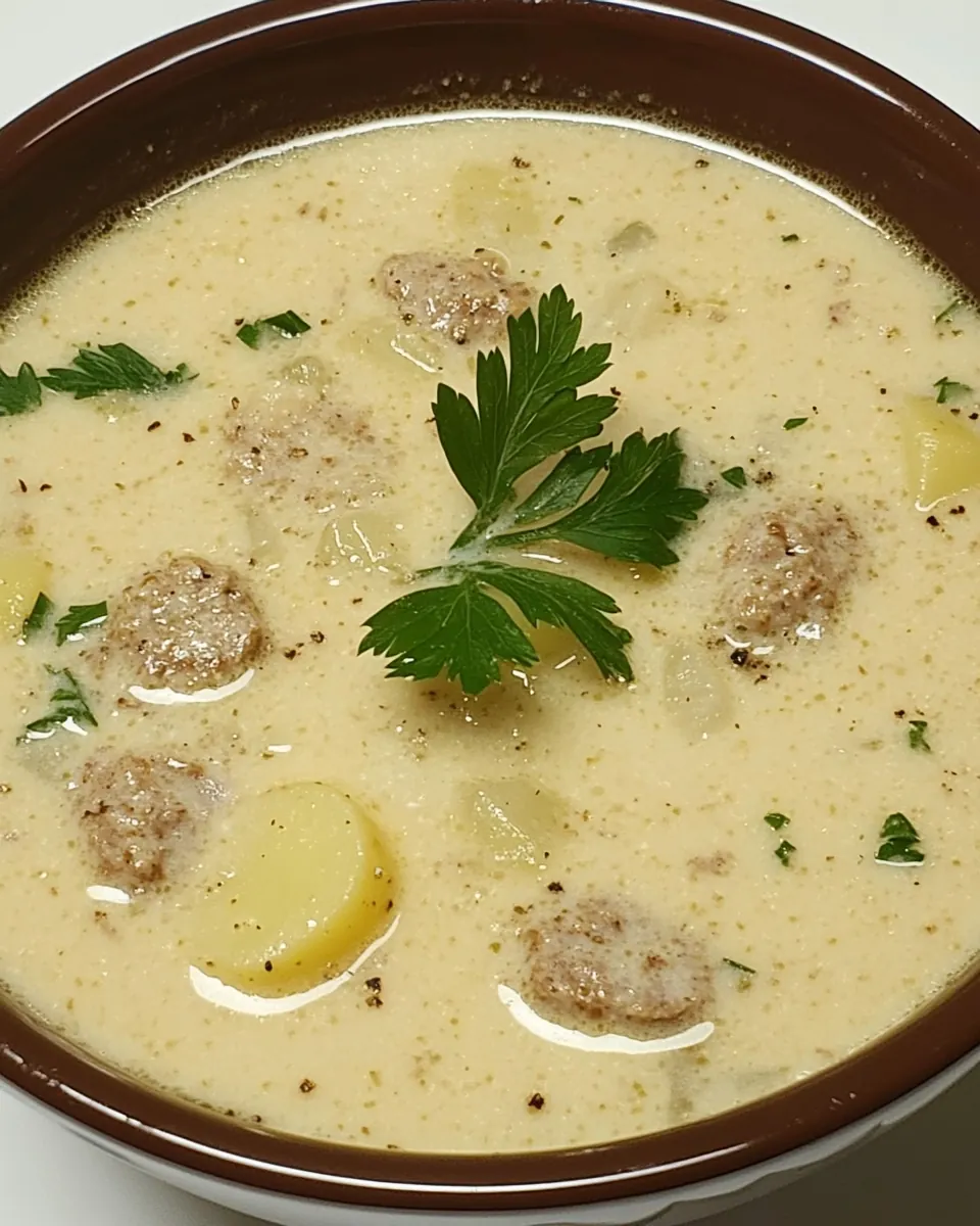 Slow Cooker Turkey Sausage and Potato Soup