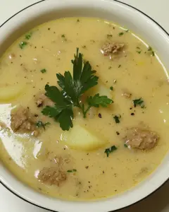 Slow Cooker Turkey Sausage and Potato Soup