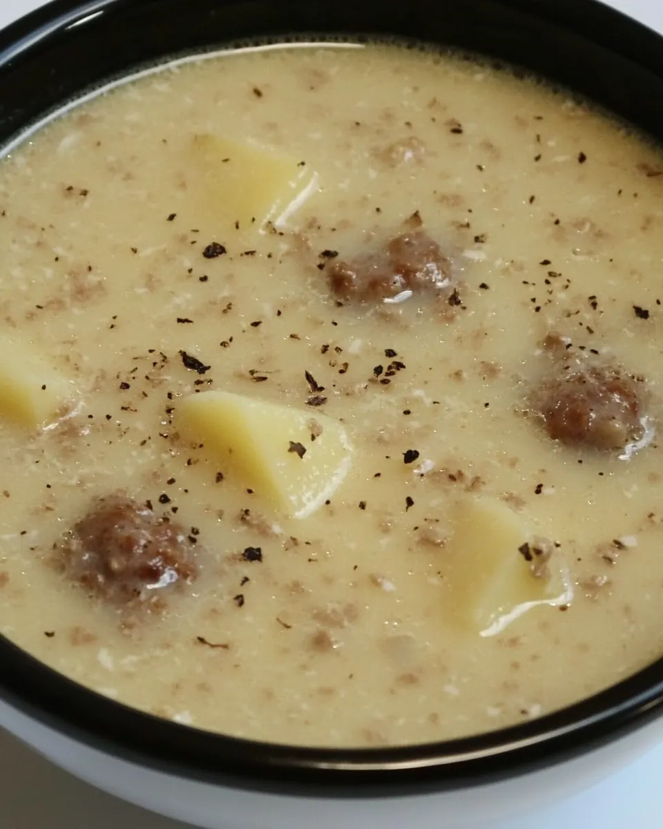 Slow Cooker Turkey Sausage and Potato Soup