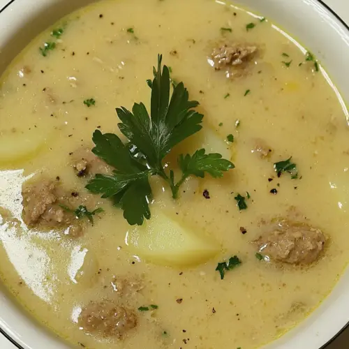 Slow Cooker Turkey Sausage and Potato Soup