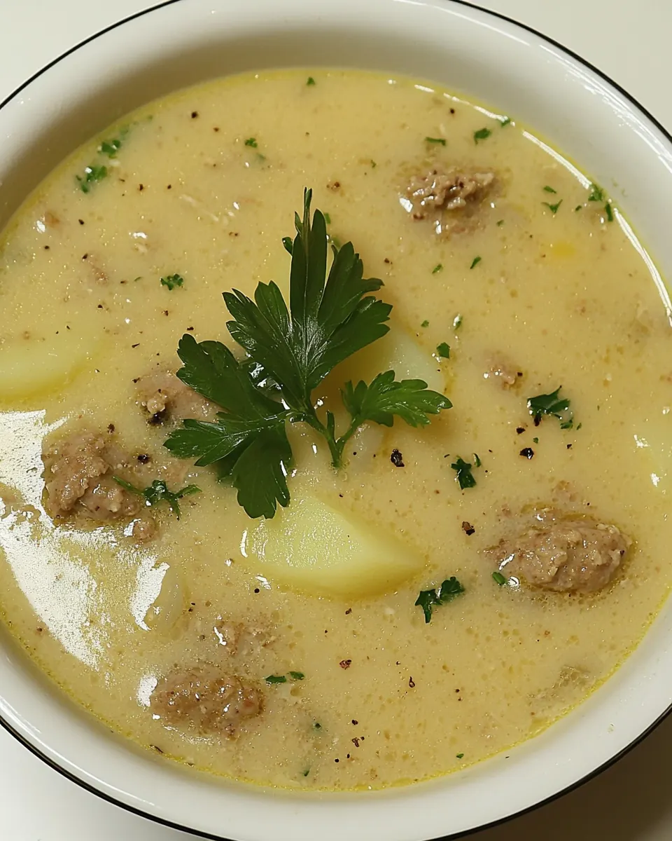Slow Cooker Turkey Sausage and Potato Soup
