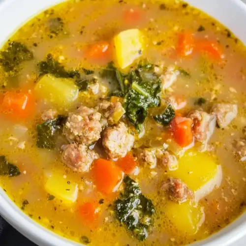 Slow Cooker Tuscan Sausage Soup
