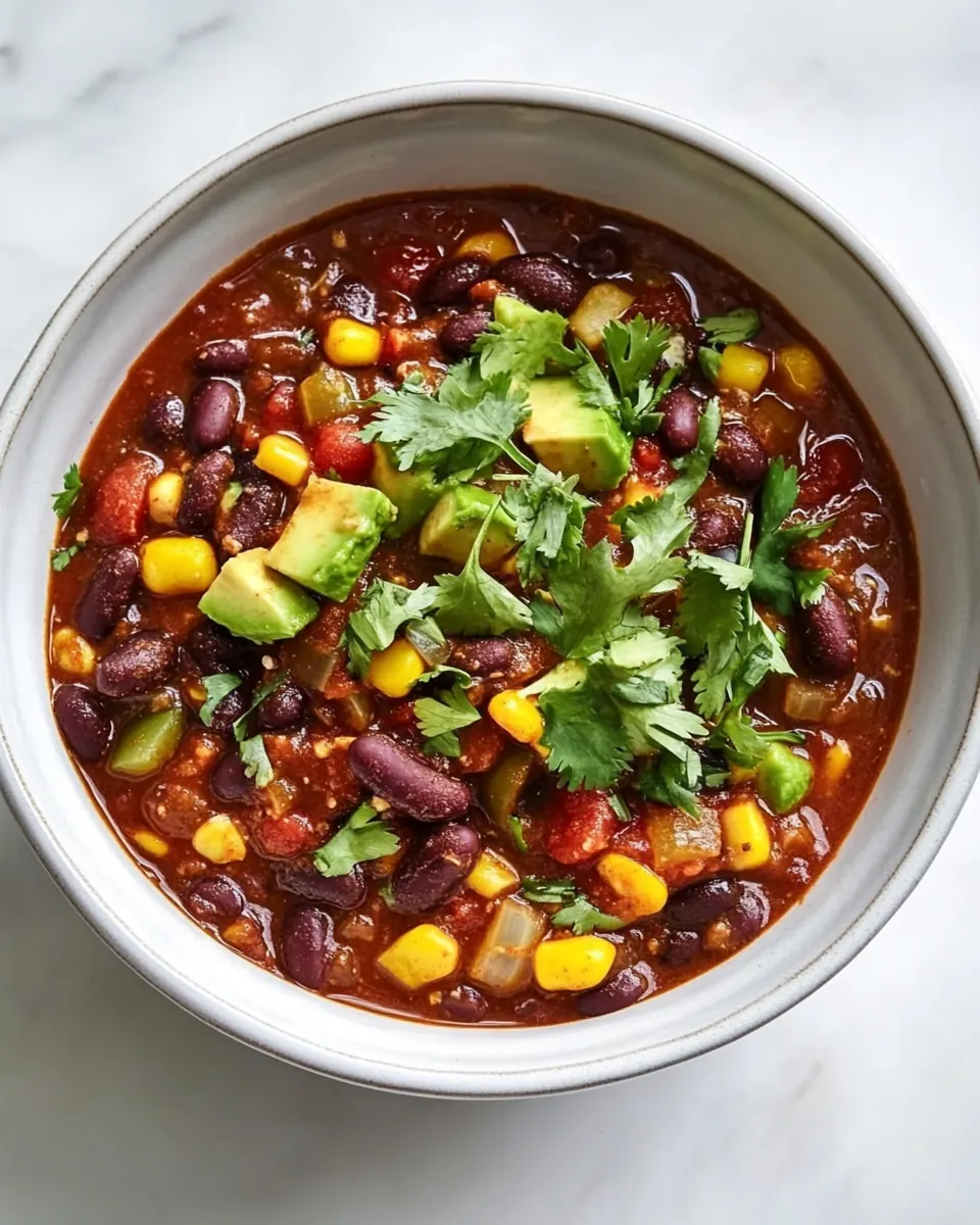 Slow Cooker Vegetable Chili