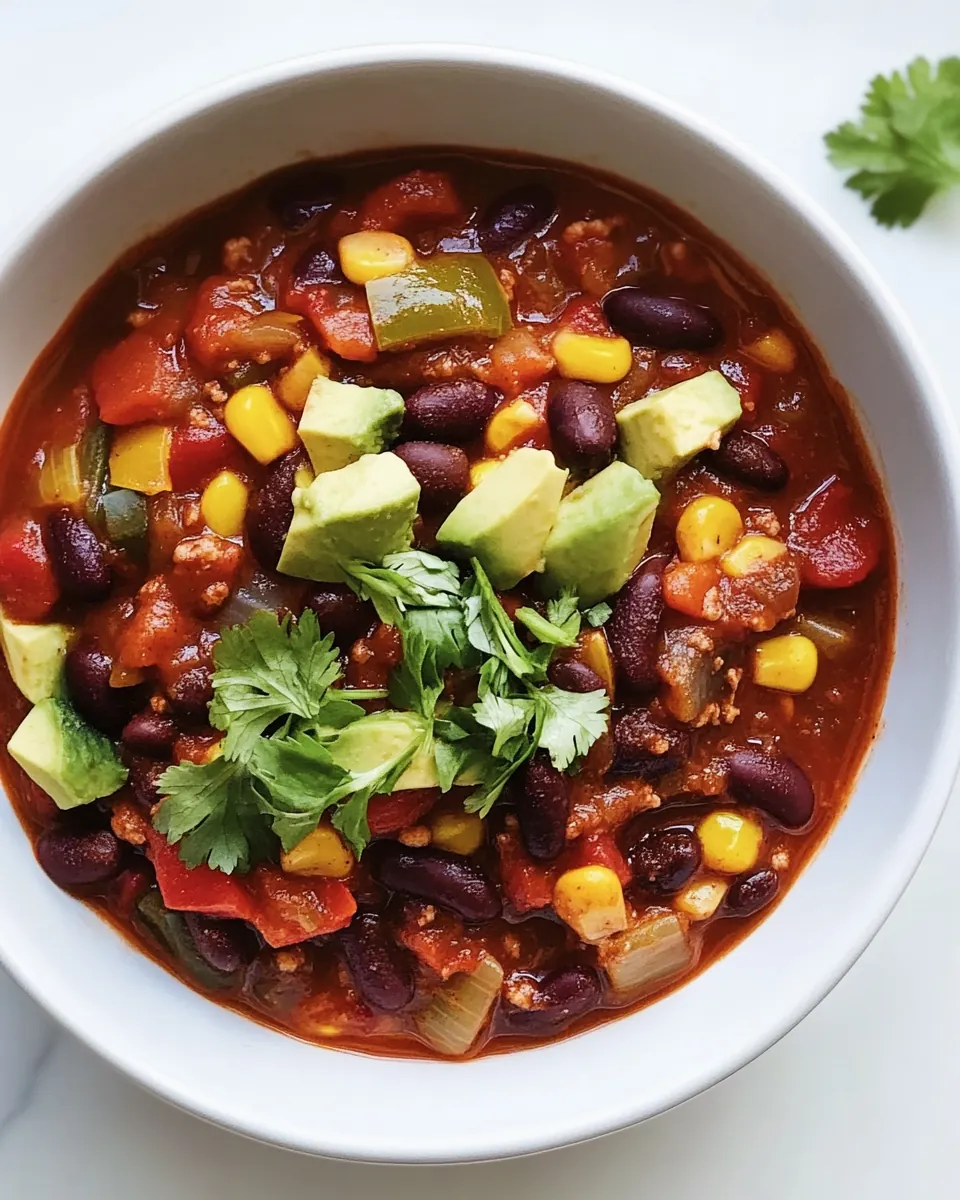 Slow Cooker Vegetable Chili