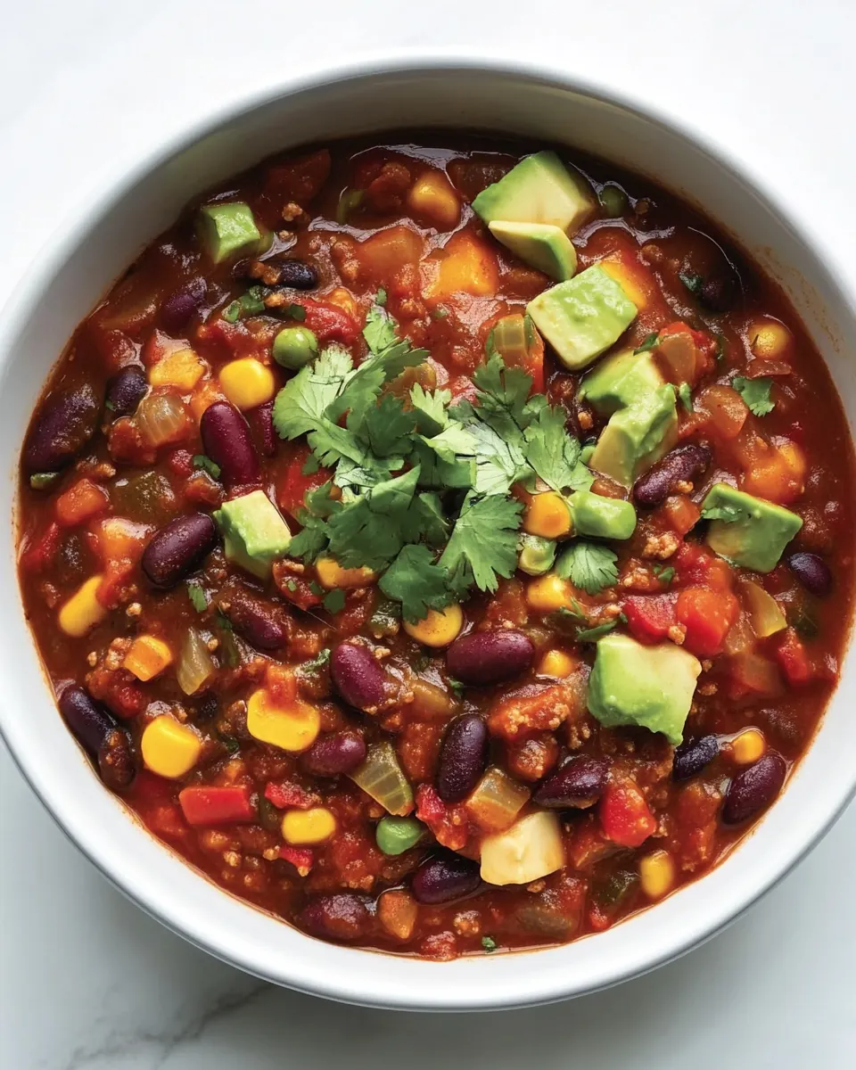 Slow Cooker Vegetable Chili