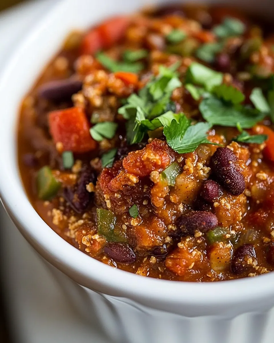 Slow Cooker Vegetarian Chili