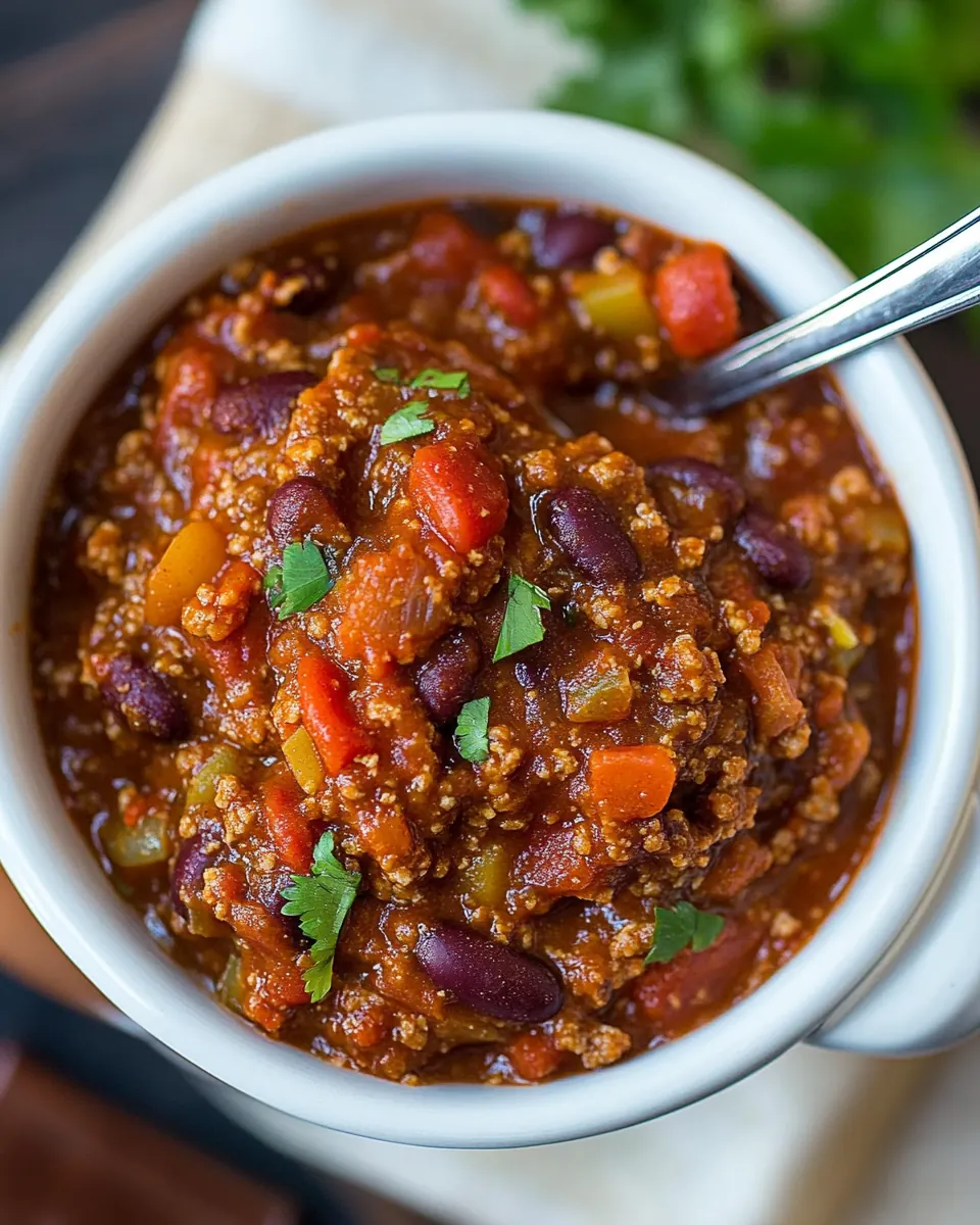 Slow Cooker Vegetarian Chili