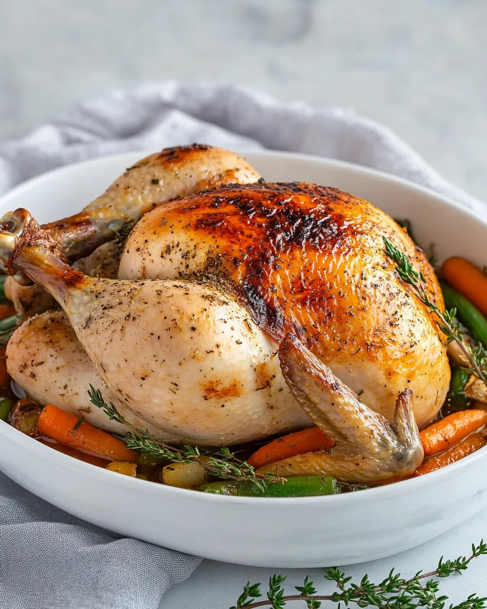 Slow Cooker Whole Chicken