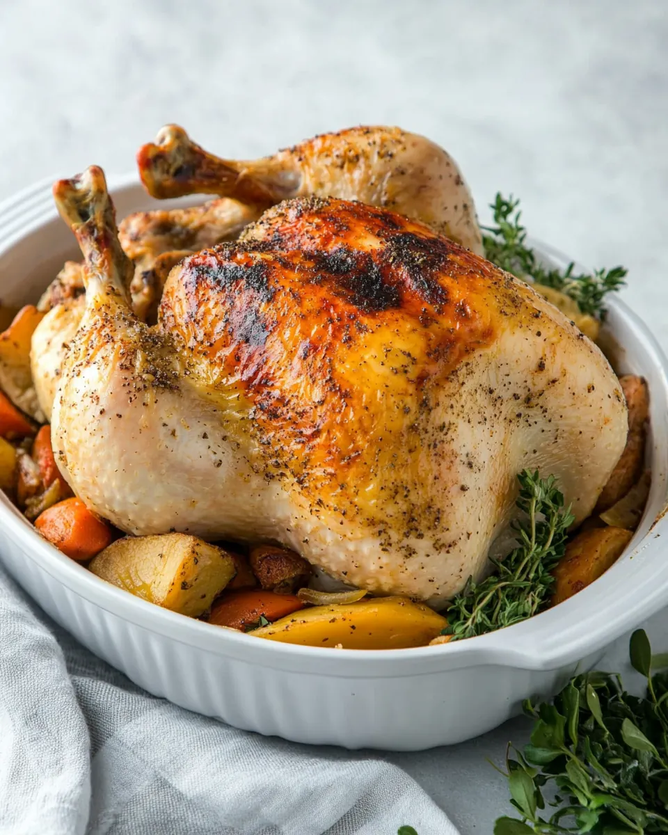 Slow Cooker Whole Chicken