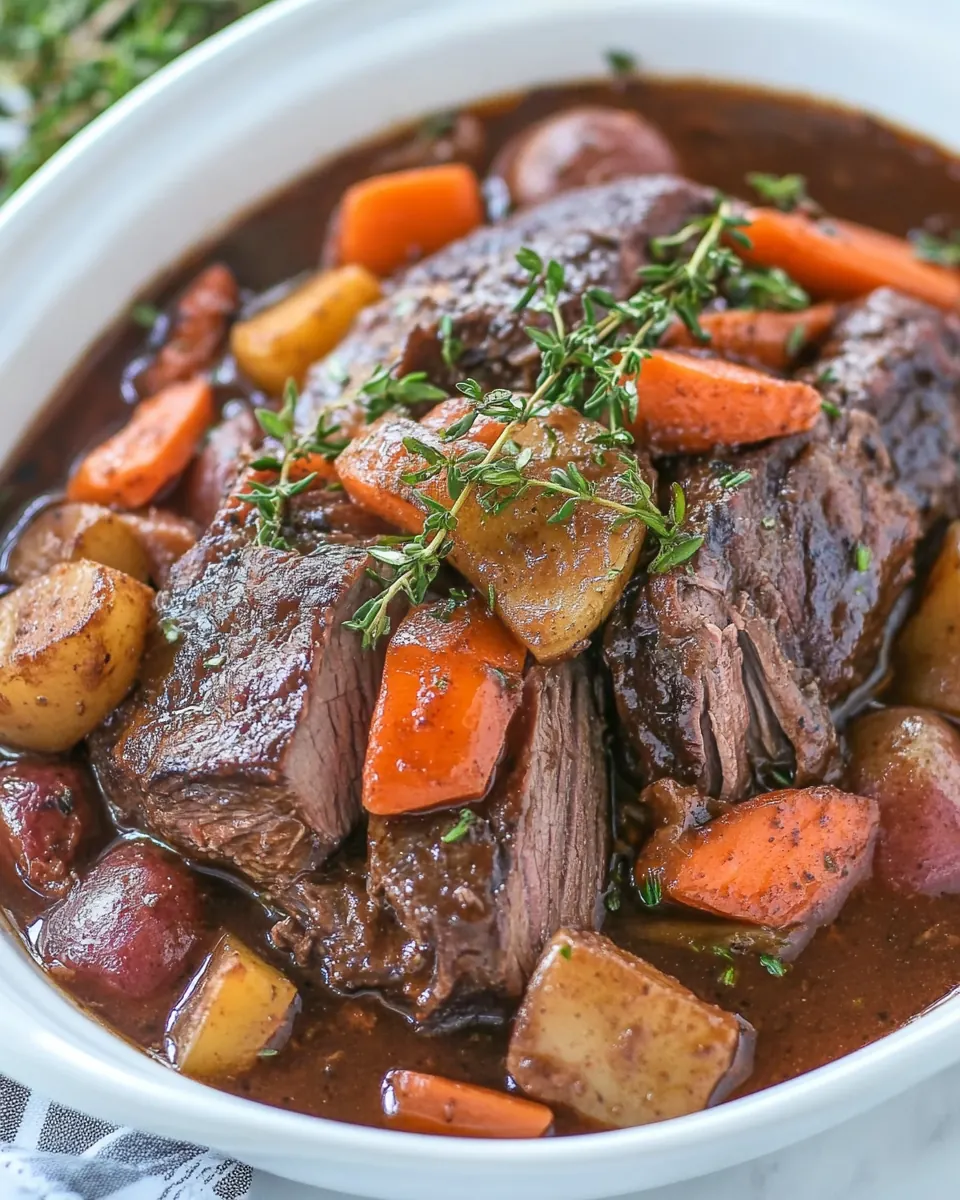 Slow Cooker Yankee Pot Roast
