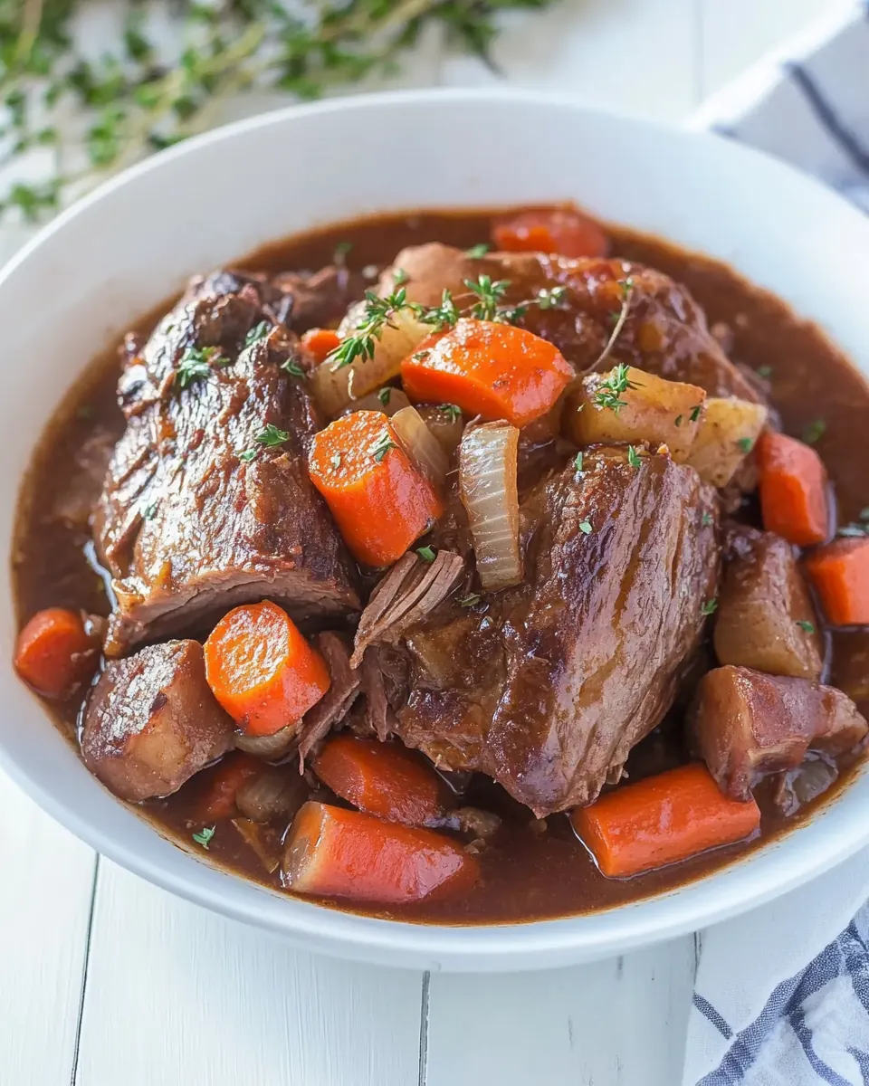 Slow Cooker Yankee Pot Roast