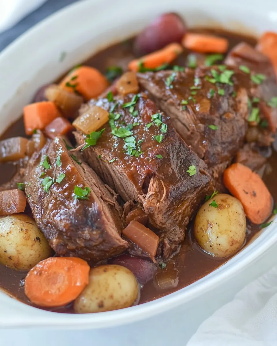 Slow Cooker Yankee Pot Roast