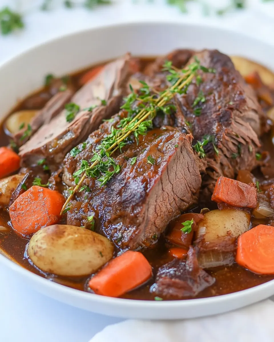 Slow Cooker Yankee Pot Roast