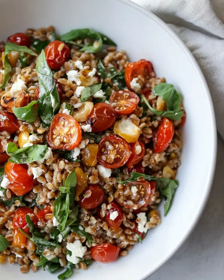 Slow Roasted Tomato Farro Salad