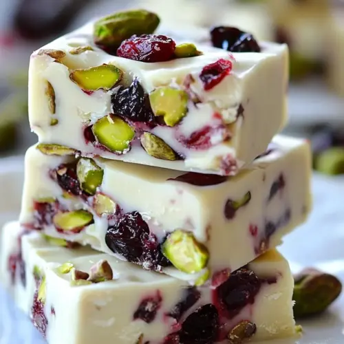 Small Batch 3 Minute Cranberry Pistachio Fudge