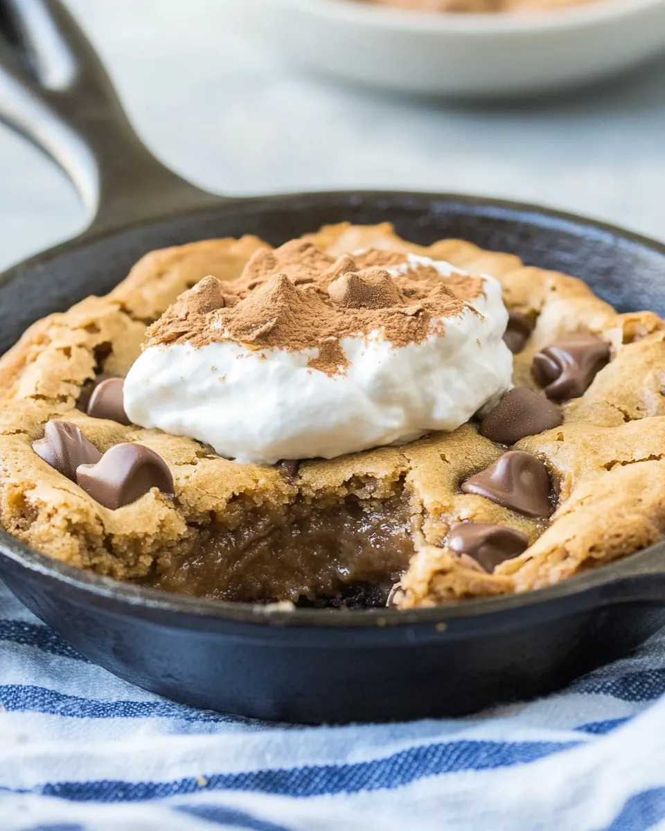 Small Batch Skillet Blondie