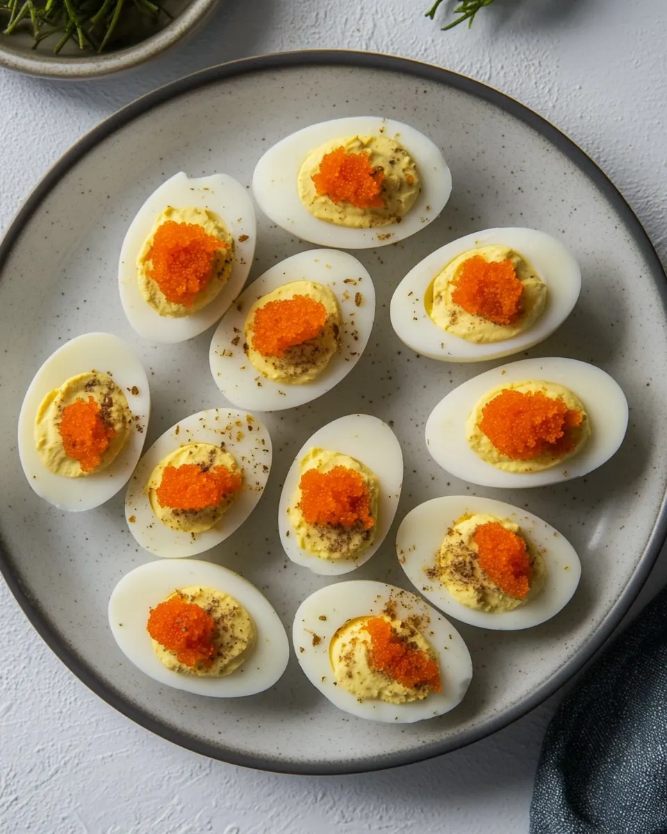 Smoked Salmon Deviled Eggs