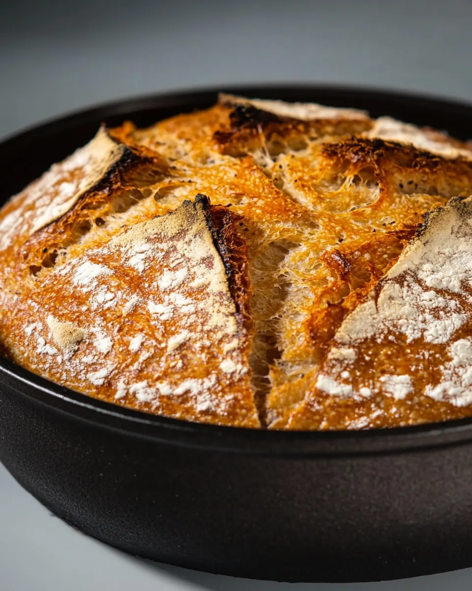 Smoky Pepper Dutch Oven Bread