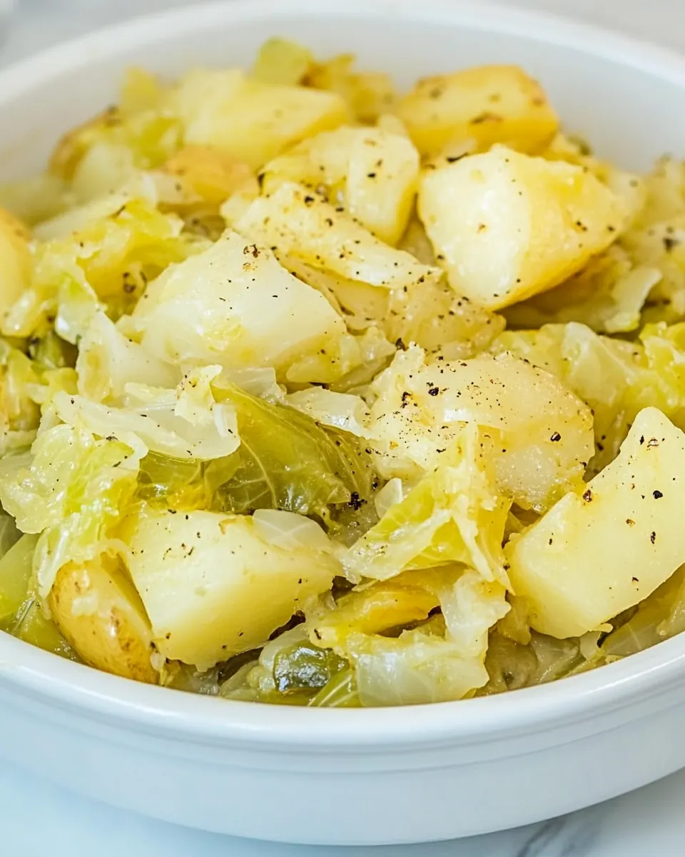 Smothered Cabbage and Potatoes