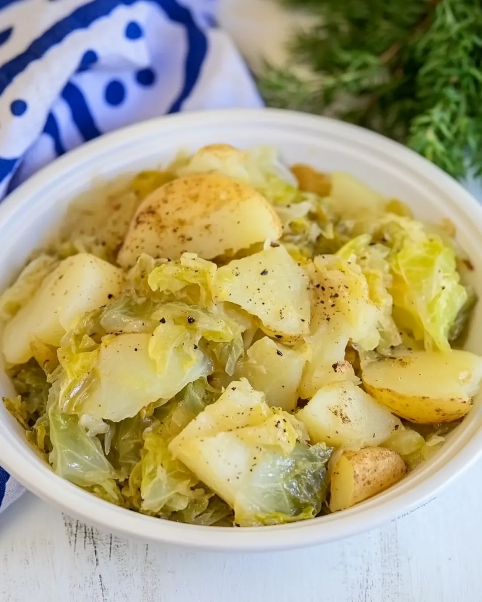 Smothered Cabbage and Potatoes
