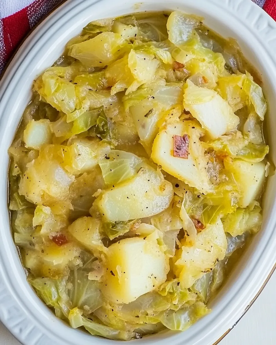 Smothered Cabbage and Potatoes