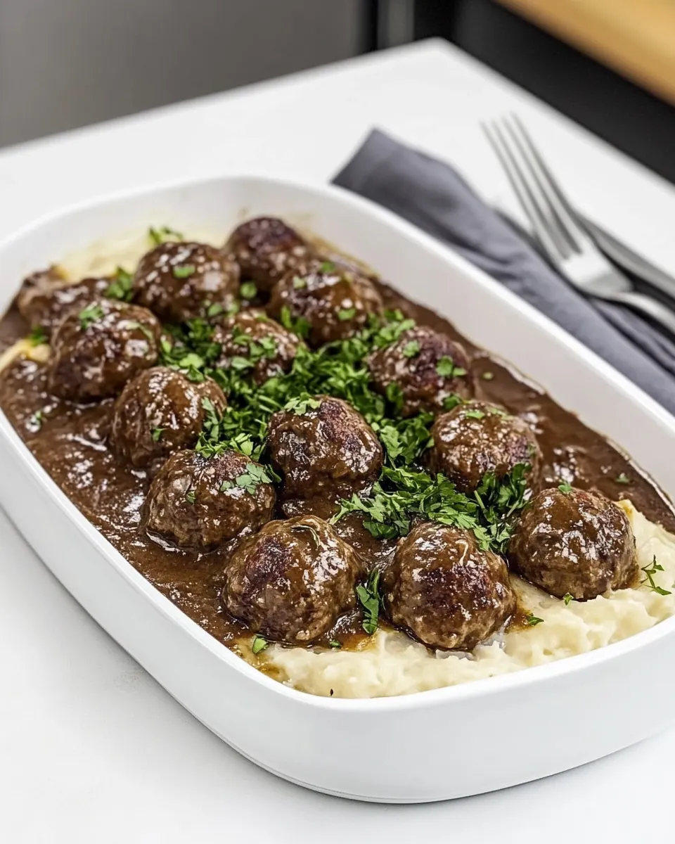 Smothered Meatballs