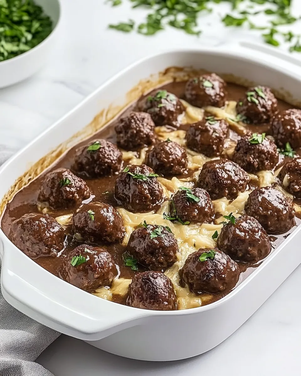 Smothered Meatballs