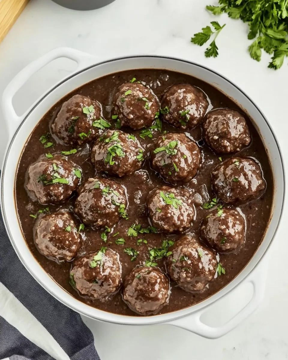 Smothered Meatballs