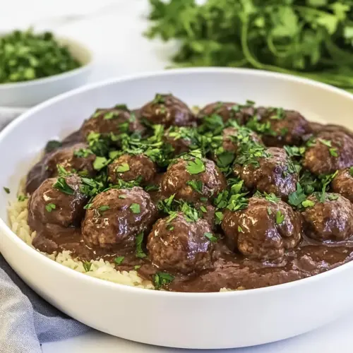 Smothered Meatballs