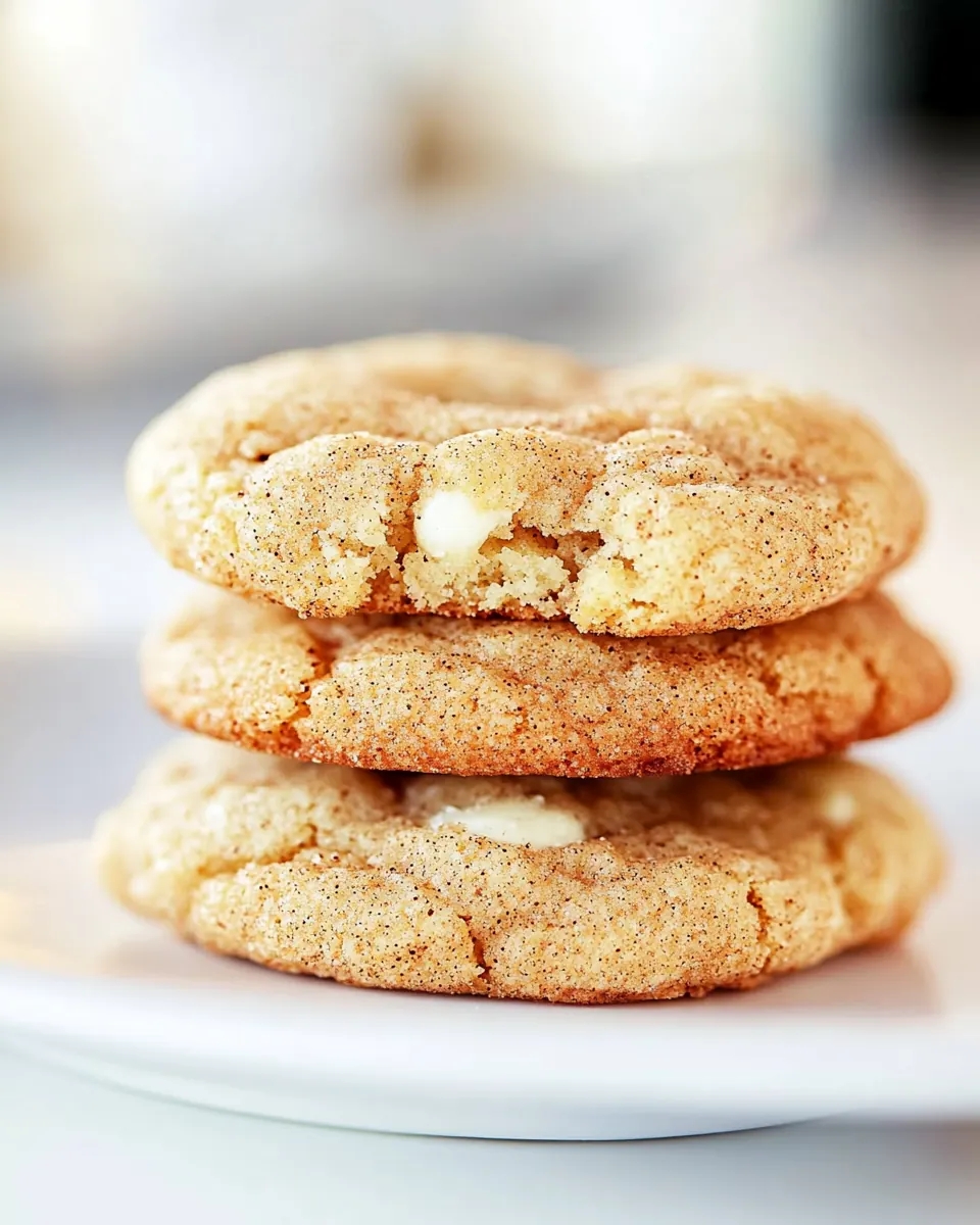 Snickerdoodles with White Chocolate Chips