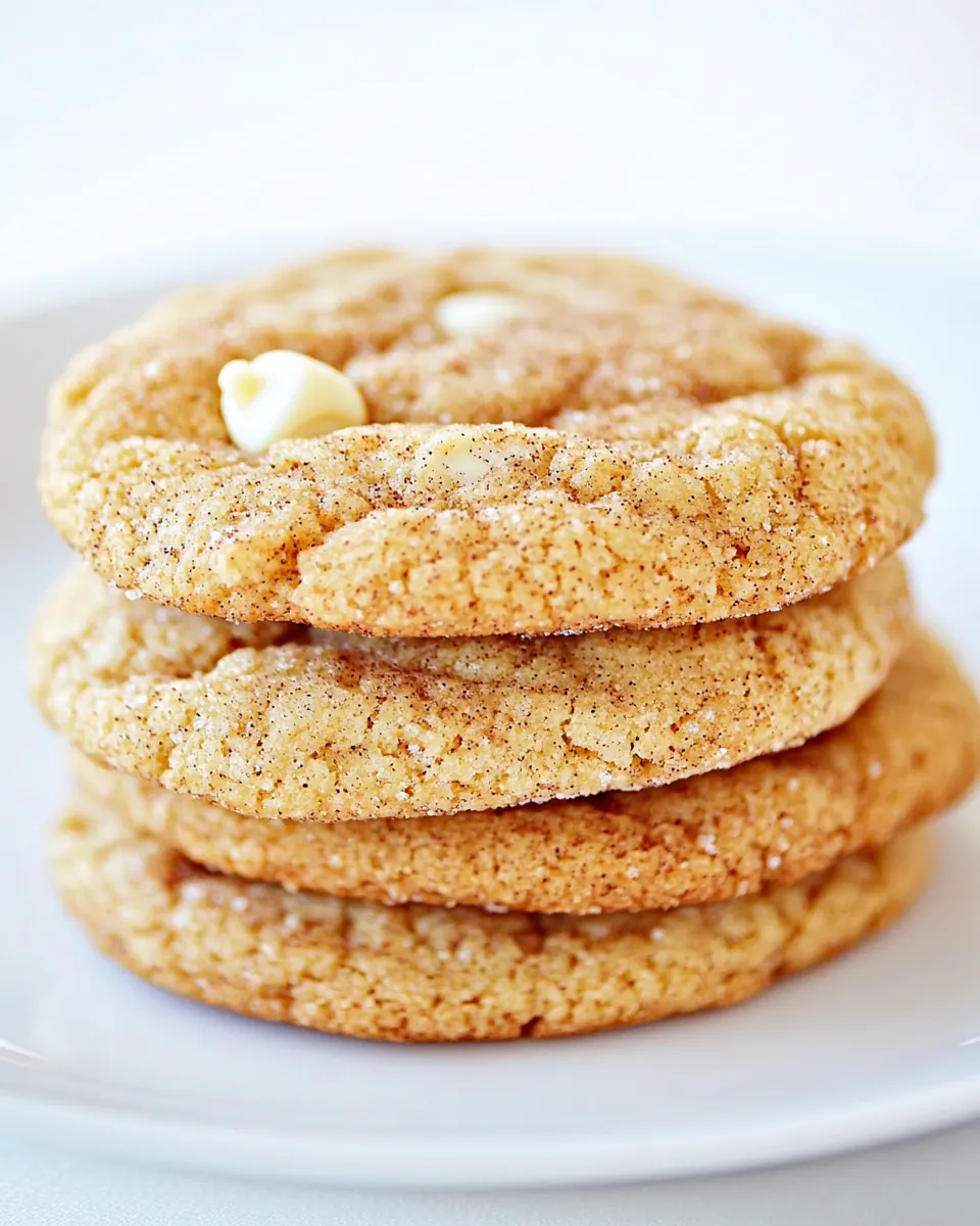 Snickerdoodles with White Chocolate Chips