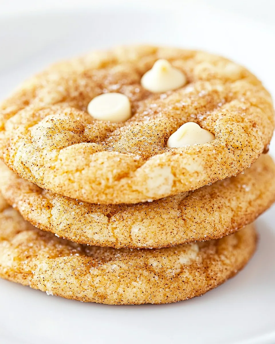 Snickerdoodles with White Chocolate Chips