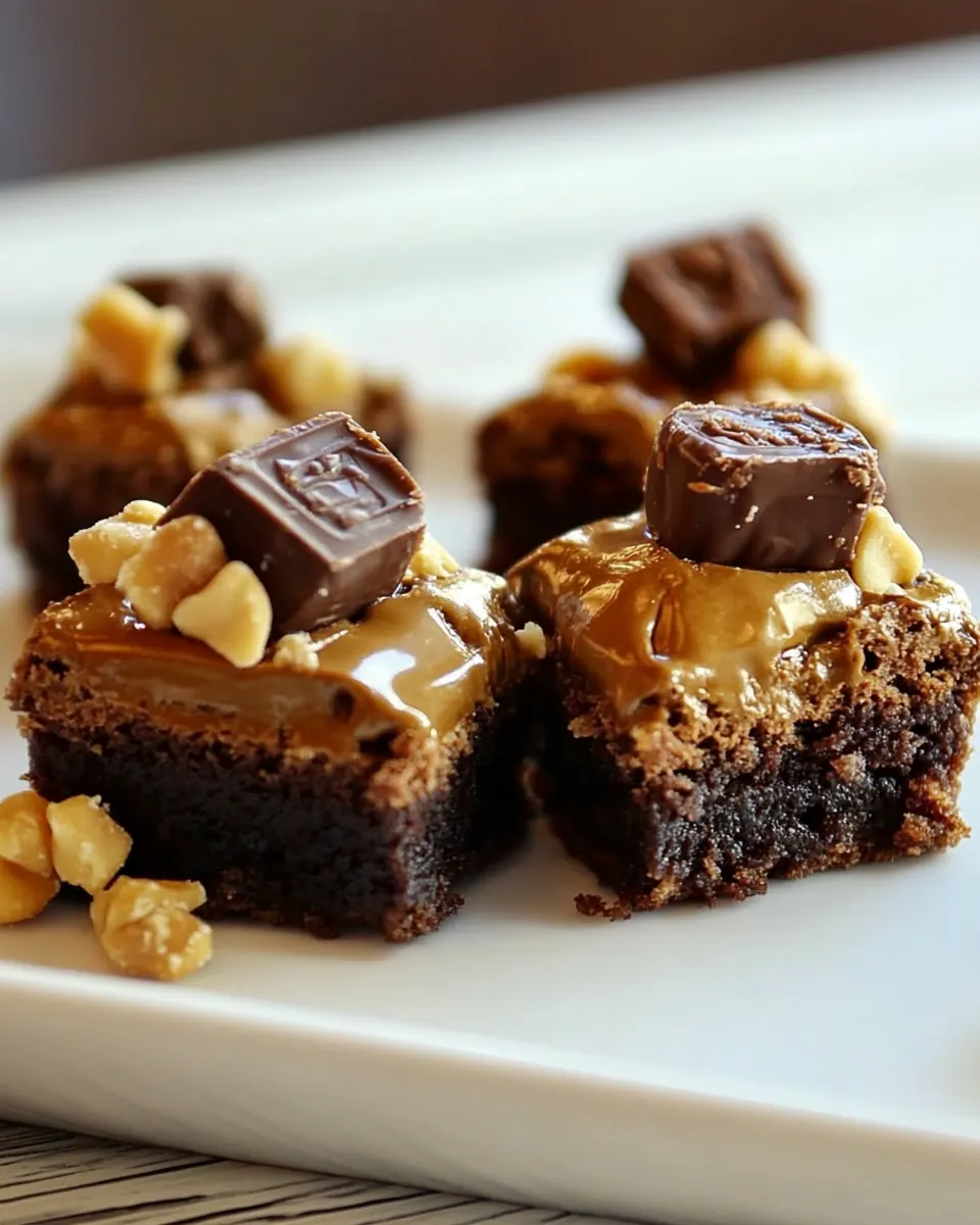 Snickers Brownie Bites