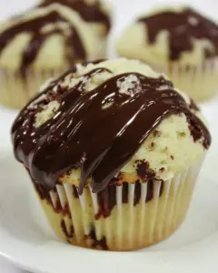Snikerdoodle Muffins with Kahlua Chocolate Ganache