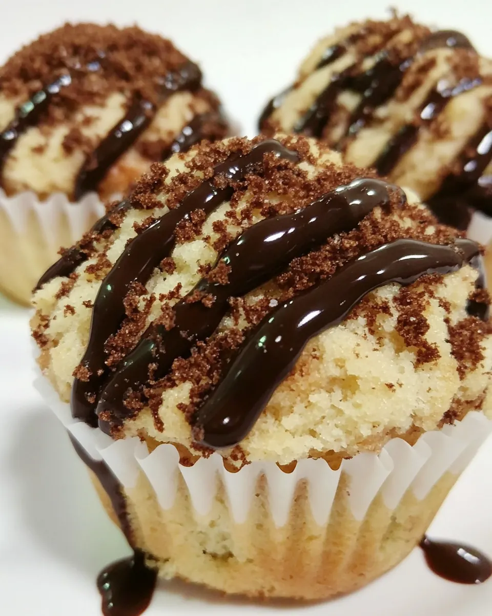 Snikerdoodle Muffins with Kahlua Chocolate Ganache