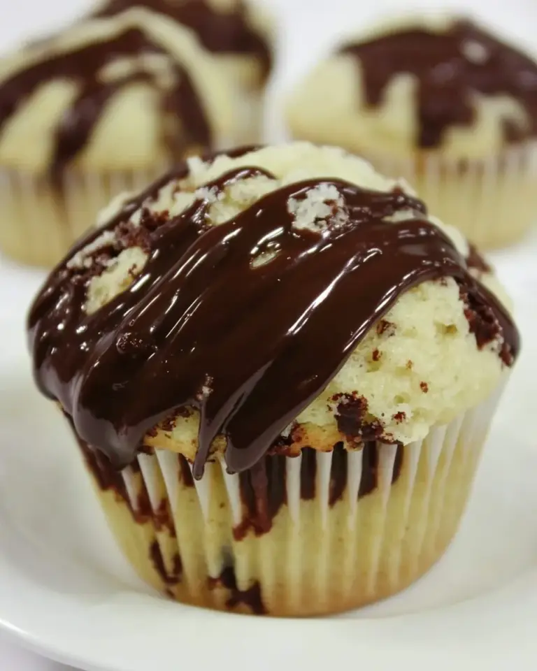 Snikerdoodle Muffins with Kahlua Chocolate Ganache