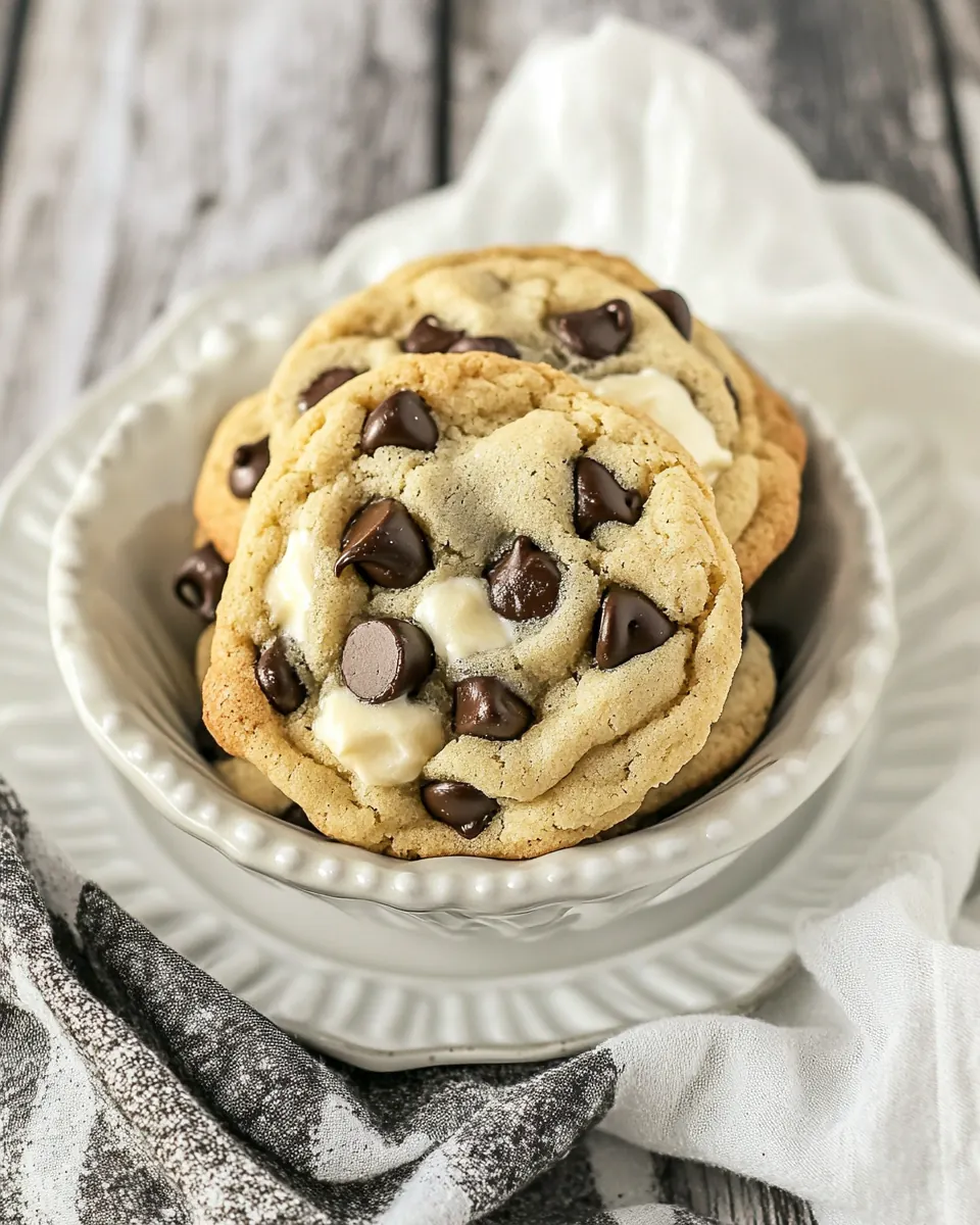 Soft Chocolate Chip Cookies with Pudding