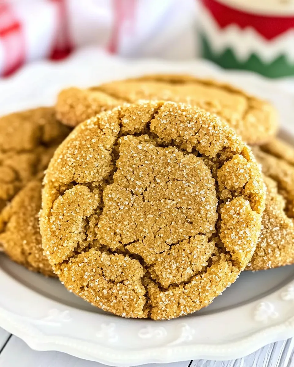 Soft Gingersnap Cookies