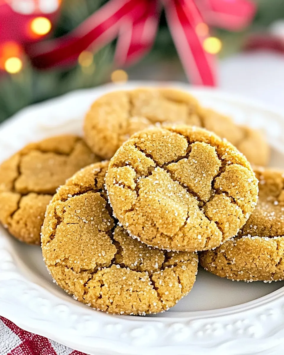 Soft Gingersnap Cookies