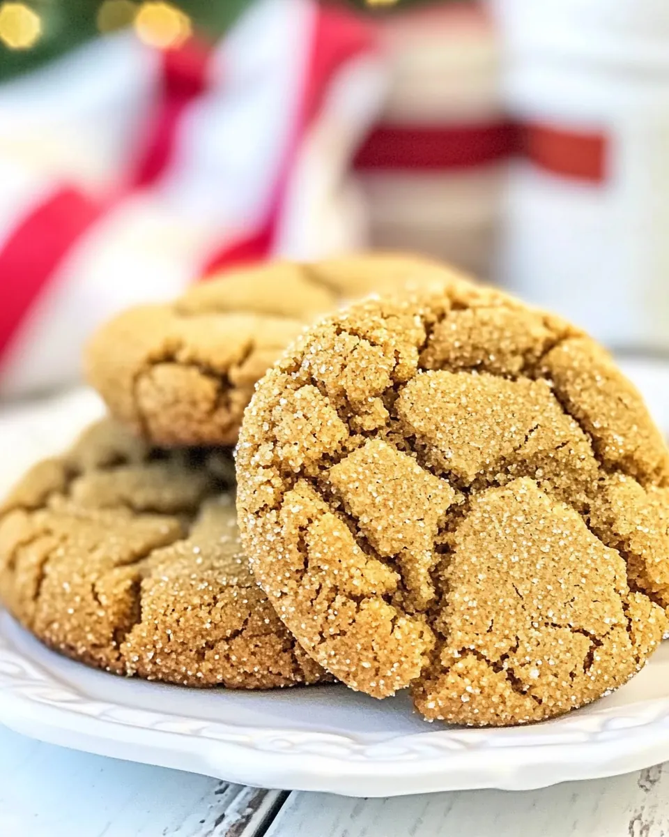 Soft Gingersnap Cookies