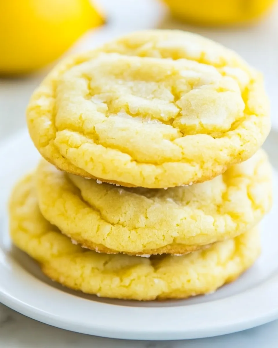 Soft and Chewy Lemon Cookies