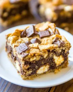 Soft and Gooey Loaded Smores Bars