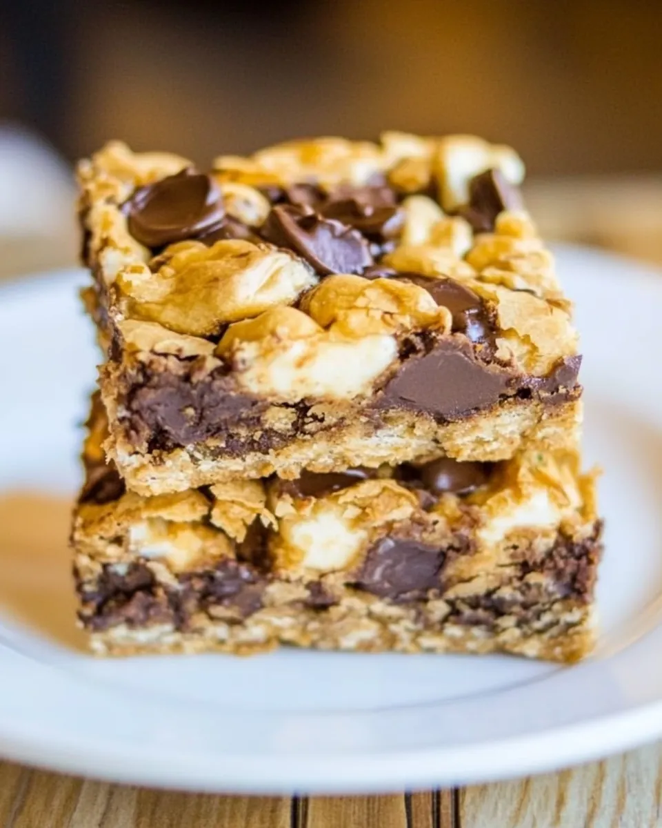 Soft and Gooey Loaded Smores Bars