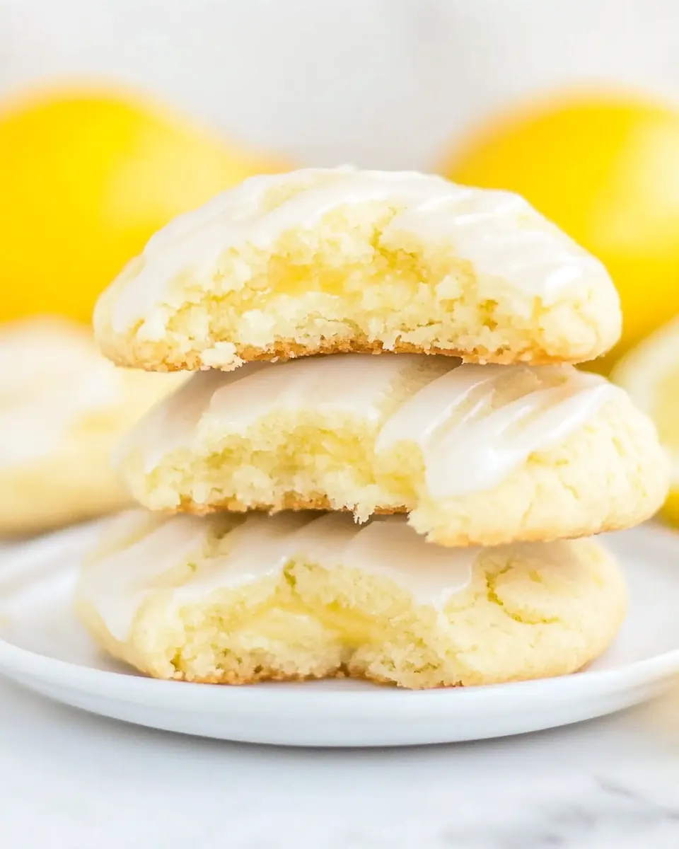 Softbatch Glazed Lemon Cream Cheese Cookies