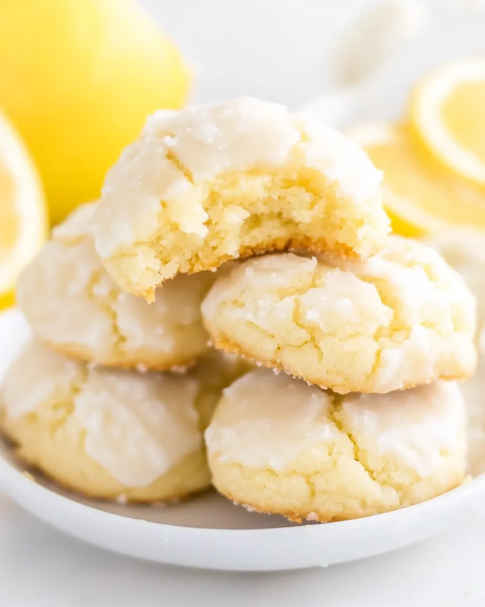 Softbatch Glazed Lemon Cream Cheese Cookies