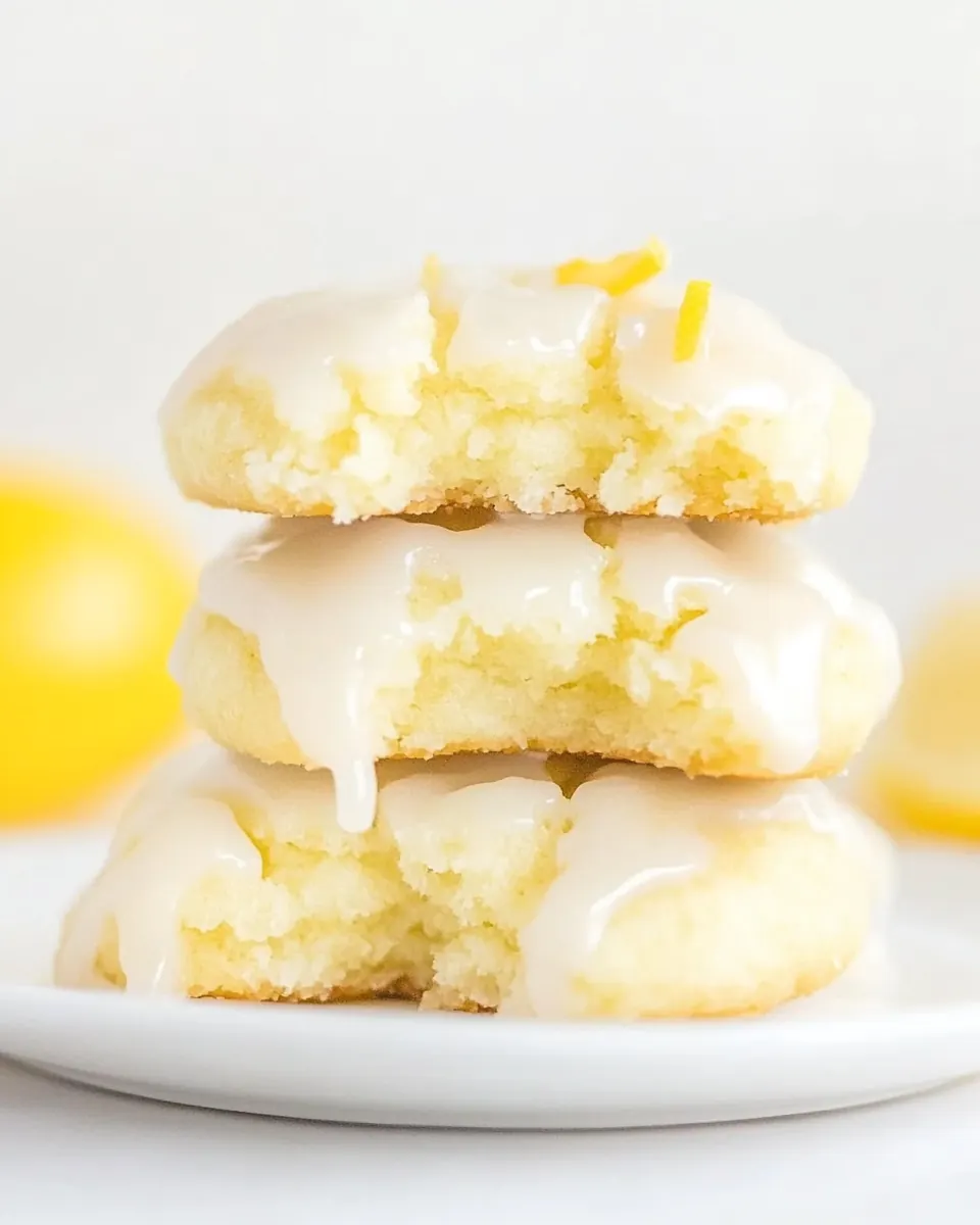 Softbatch Glazed Lemon Cream Cheese Cookies